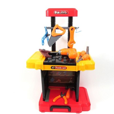 Insten Multifunctional Workbench Tool Playset, Pretend Construction & Building Toys for Kids