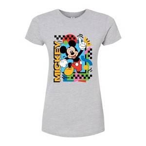 Women's - Disney - Mickey 90s Nostalgia Juniors Fitted Graphic T-Shirt - 1 of 3