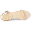 Allegra K Women's Slingback Chunky High Heels Sandals - 4 of 4