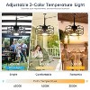 HUMHOLD 20" Outdoor Ceiling Fan with Light, Gazebo Fan, Plug in Ceiling Fan, Waterproof Fans (16.4ft Wire Length) - 2 of 4