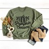 Simply Sage Market Women's Graphic Sweatshirt Checkered Pumpkin Season Cursive - 3 of 4