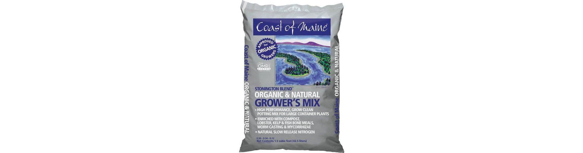 Coast of Maine Stonington Blend 1.5 Cu. Ft. Organic Growers Mix Potting Soil