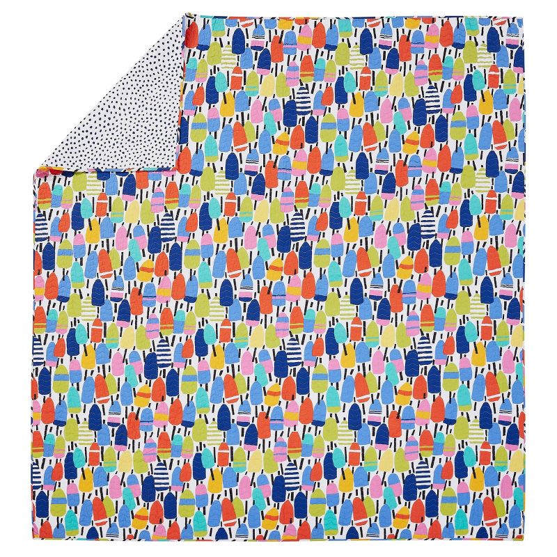 Kate Nelligan for Makers Collective Buoys Quilt Set Blue/Green/Red, 6 of 8