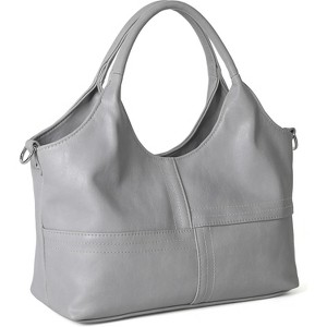 Vegan Leather Purses for Women with Detachable Satchel Strap, Ladies Handbags - 1 of 4