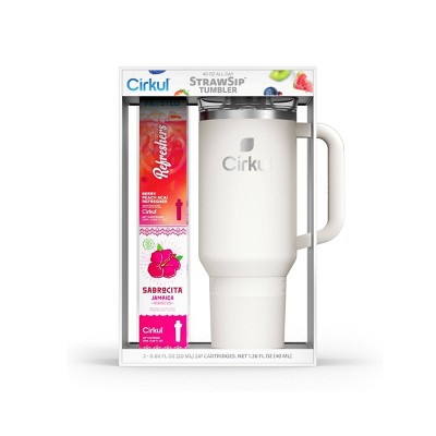 Cirkul Pearl All-Day StrawSip Tumbler Starter Kit - 40oz