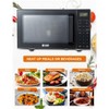 Commercial Chef 5-in-1 Microwave Air Fryer Combo, 0.9 Cu. Ft., with Turntable, Air Fry Kit & Baking Tray, Black with Stainless Steel Interior - 2 of 4