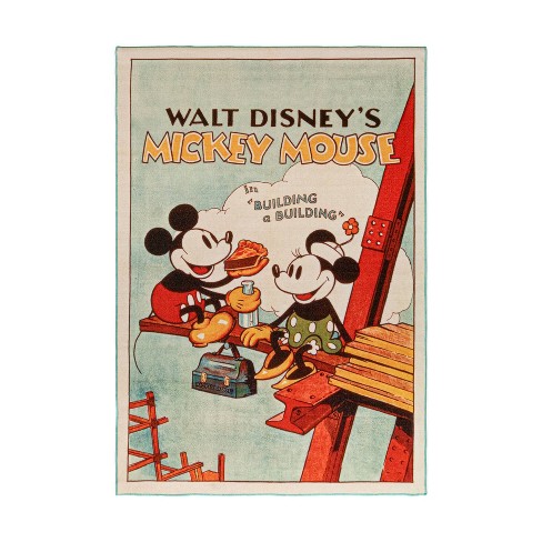 54x78 Mickey Mouse Classic Movie Area Kids' Rug : Target