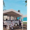 10 x 10 ft Canopy Tent Commercial, Outdoor Canopy with Waterproof Oxford Fabric, Outdoor Party Tent Ideal for Party, Market, Wedding, Camping - 4 of 4