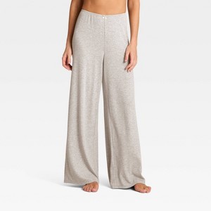 Women's Variegated Ribbed Pajama Pants - Auden™ - 1 of 3