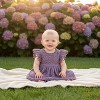 2Bunnies Lace Pom Pom Trim Baby Girl Dress - 4 of 4