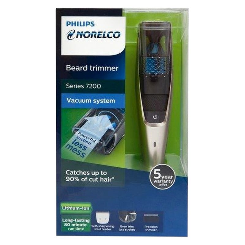 Philips Norelco Series 7200 Beard & Hair Men's Electric Trimmer with Vacuum - BT7215/49, 4 of 6