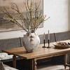 LuxenHome Mottled Brown and White Terracotta 12-Inch Tall Indoor and Outdoor Jug Vase with Handles - 3 of 4