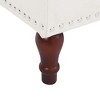 Arceso 51 Inch  Bedroom Bench，Fabric Upholstered Entryway Bench with Wooden Legs, Bench for Bedroom, Entryway, Living Room - 4 of 4