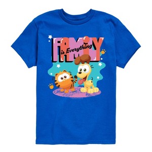 Boys' - Garfield - Family Is Everything Short Sleeve Graphic T-Shirt - 1 of 4