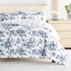 7PC Bedding Bundle, Patterned Comforter and Solid Sheet Set - Becky Cameron - 1 of 4