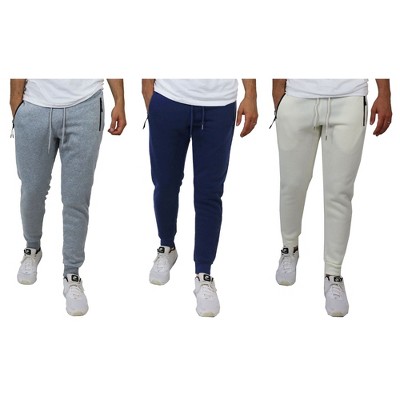 Galaxy Pro Star Men's Slim Fit Fleece Lined Joggers-3 Pack