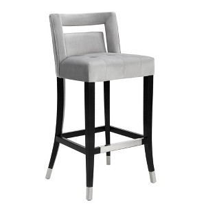 TOV Furniture Hart Velvet Upholstered Stool - 1 of 4
