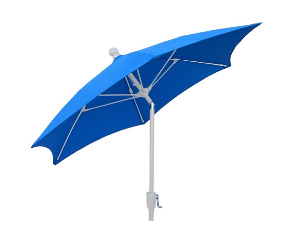 FiberBuilt 7.5' Patio Umbrella Pacific Blue