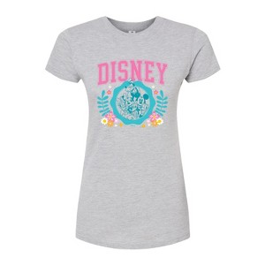 Women's - Disney - Minine Mickey Donald Goofy Daisy Pluto Flowers Fitted Graphic T-Shirt - 1 of 2
