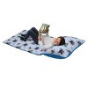 Marvel Avengers Fight the Foes Blue, Red, Green Hulk, Iron Man, Thor, Captain America Deluxe Easy Fold Toddler Nap Mat - 2 of 4