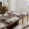Lirago Solid Wood 67'' Rectangular Dining Table for 6 People Nordic Style Walnut - 3 of 4