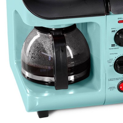 Aqua 3-in-1 Breakfast Station with Griddle and Toaster Oven