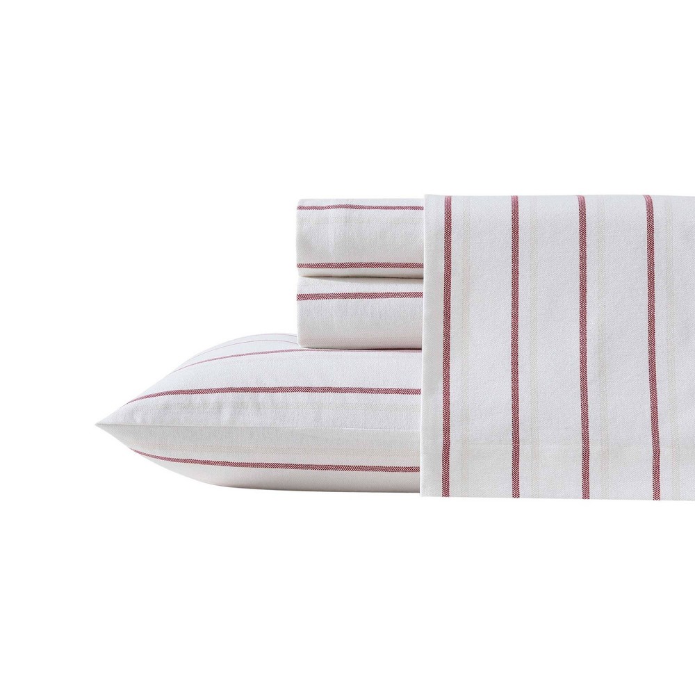 Eddie Bauer Queen Cooper Falls Sheet Set Red