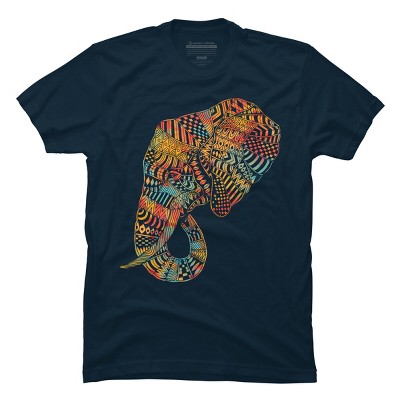 Men's Design By Humans Elephant (Majestic) By kase T-Shirt
