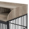 Kumasinova 44" Dog Kennel with Lockable Wheels,End Table Dog Cage with Double Storage,Dog Crates for Large Dogs and Medium Dogs,Dog Crate Furniture - 3 of 4