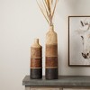 Multi-Toned Mango Wood Floor Vase 23.75"H - 3 of 3