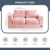 MAXYOYO Oversized 2-Seater Bean Bag Chair for Adults, Upholstered Loveseat with Pillows and Armrests for Living Room - 2 of 4