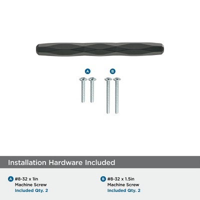 St. Vincent Matte Black Bronze 5.4" Bar Pull with Mounting Hardware