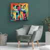 Ray Heere 'Colorful Cat 5' Canvas Art - 4 of 4