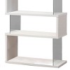 Coaster Home Furniture Asymmetrical Snaking Home Living Room Bookshelf, White - 4 of 4