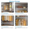 VIPEK Classic L6 Heavy Duty Clothes Rack L Shape Clothing Rack 5-Tier Wire Garment Rack Freestanding Closet, Max Load 850LBS - 4 of 4