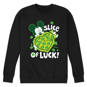 Men's - Disney - Slice Of Luck Graphic Fleece Sweatshirt - 1 of 4