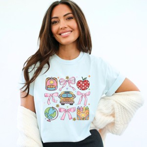 Simply Sage Market Coquette School Chart Sparkle Garment Dyed Tee - 1 of 4