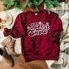 Simply Sage Market Women's Graphic Sweatshirt Retro Let It Snow - 3 of 4