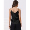 cheibear Women's Satin Cami Top Silky Strap Lounge Pajama Camisole 2025 - 3 of 4