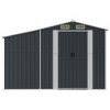 vidaXL Garden Shed Anthracite Galvanized steel, Polypropylene Large - 4 of 4