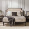 Queen Size Upholstered Platform Bed with Headboard for Bedroom - 3 of 4