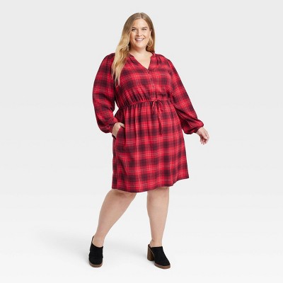 Target 🎯 Women's 3/4 Sleeve A-Line Dress - Knox Rose Purple Large