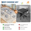7-Piece Kids Folding Table & Chairs Set, Toddler Activity/Dining Set - 4 of 4