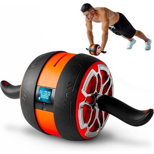 Squatz Digital Ab Roller Wheel - Black, Orange - 1 of 4