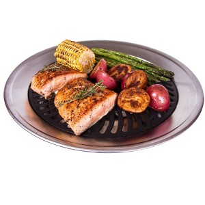 Kitchen + Home Stove Top Grill - Smokeless Nonstick Indoor Grill - 1 of 4