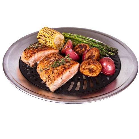 Kitchen + Home Stove Top Grill - Smokeless Nonstick Indoor Grill