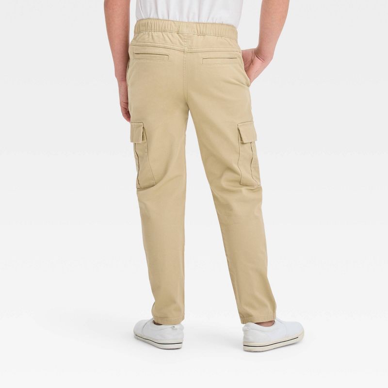 Boys' Stretch Tapered Cargo Pants - Cat & Jack™, 3 of 13