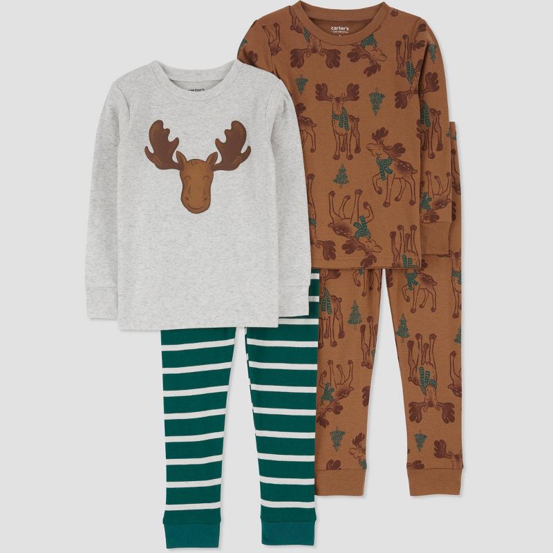 Carter's Just One You® Toddler Boys' Long Sleeve Pajama Set, 1 of 8