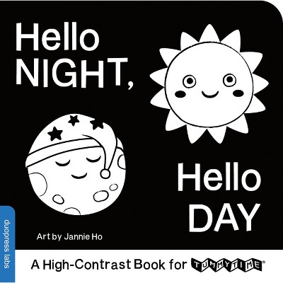 Hello Night, Hello Day - (High-Contrast Books) by  Duopress Labs (Board Book)