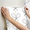RoomMates 40 Love Black/White Peel and Stick Wallpaper - 3 of 4